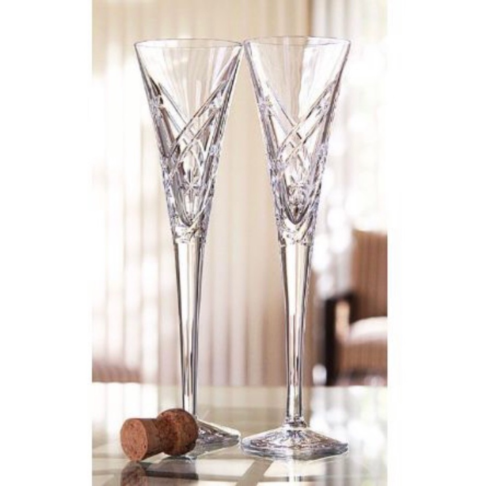 Miller Rogaska crystal champagne flutes
